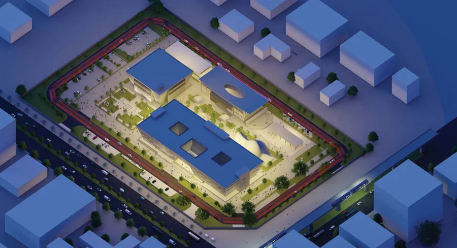Aerial architectural visualization